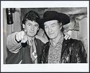 Stompin' Tom Connors and an unidentified man [between 1995-2000].