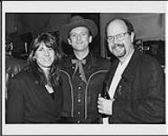 Portrait of BMG'S Jill Sness, BR5-49's Chuck Mead, and independent television producer Gord James [entre 1996-2006]