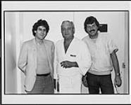 RCA, Manager of sales- Tim Williams and Manager of Promotion- Ken Bain, with Rodney Dangerfield prior to his August 19th show at the O'Keefe Centre, Toronto s.d.