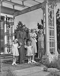 H.R.H. Princess Juliana with Queen Wilhelmina, Prince Bernhard, and 3 Princesses at house, July 1, 1943 1943.