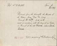 TURNER, Sarah - Scrip number 7769 - Amount 160.00$ 21 February 1887