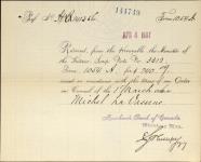 LEVASSEUR, Michel - Scrip number 3312 - Amount 240.00$ 4 April 1887