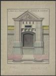 La porte de la nouvelle enceinte de Louisbourg. Le Chr. Verrier pinxit 1739. [dessin d'architecture] Verrier. 1739 (1931).