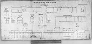 Plan of the Quebec Gate Barrack at Montreal. Durnford, 24th Sept. 1823. Plate 7. [architectural drawing] 1823.