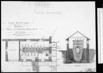 Richmond Bastion - Citadel - Quebec - Sketch for converting present privies into closets (Obsolete Inside remodeled) - 141-12 - 575 [architectural drawing] n.d.