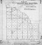 Tr. 7. Plan of parts of Townships 21 and 20, Range 22, West of 4th Meridian, in Blackfoot Indian Reserve, Alberta. Surveyed under instructions from the Department of Indian Affairs. Dated August 24, 1910.  William H. Waddell, D.L.S.... [Additions to 1958/Additions jusqu'en 1958]
