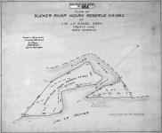 Plan of Sucker River Indian Reserve No. 156C at Lac La Ronge, Sask.  Treaty No. 10. Surveyed in 1909 by the late J. Lestock Reid, D.L.S.... [Additions 1930/Additions en 1930]