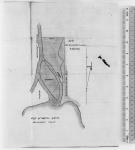 [Plan showing the Inlailawatash Indian Reserve No. 4 and channel to be used by the Red Cedar Lumber Company for booming purposes.]