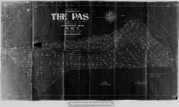 Plan of the townplot of The Pas on Block A of The Pas Indian Reserves on the Saskatchewan River. J.K. McLean, D.L.S. in 1907. [3 copies/3 exemplaires]