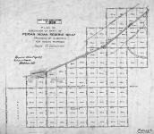 Plan of subdivision of part of Peigan Indian Reserve No. 147, Province of Alberta, for Indian purposes. Brocket, Alta., 15th Sept. 1909.  Certified correct, J.K. McLean, D.L.S. [Additions 1936/Additions en 1936]