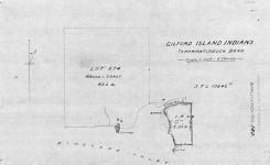 Gilford Island Indians, Tsahwawtineuch band. [Map showing Charles Creek Reserve No. 2./Carte montrant la réserve Charles Creek no 2.]