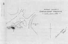 Rupert District. Checkleset Indians. [Map showing Checkaklis Island Reserve No. 9./Carte montrant la réserve Checkaklis Island no 9.] Ashdown H. Green, B.C.L.S.