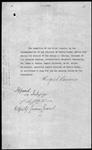 Authorizing J.B. Hunter or Arthur St Laurent to sign cheques issued by Waterways Commission in absence Sir Geo. [George] Gibbons, Chairman - Min. P.W. [Minister of Public Works] 1911/07/11 1911/07/18