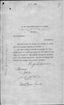 Regulations re [regarding] Maladie du Coit rescinded and new Regulations established - Min. Agri. [Minister of Agriculture] 1911/07/19 1911/07/19