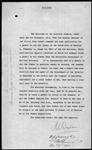 Nicola Valley Pine Lumber Co. [Company] permitted to cut timber N 1/2 S. 9 Tp 13 R 23 W 6 [North 1/2 Section 9, Township 13, Range 23, West of the Sixth Principal Meridian] - Min. Int. [Minister of the Interior] 1911/12/01 1911/12/04