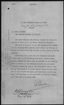 Coasting Trade Quebec and Maritime opened to ships of Norway, Sweden, Denmark and Japan and cancellation O. C. [Orders-in-Coucil] - M. Customs [Minister of Customs] 1914/08/13 1914-08-13