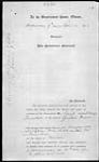 Capital Case - Gustave Brauer Before Chief Justice Townhend, Syndney, N. S. [Nova Scotia] - M. Justice [Minister of Justice] 1914/08/29 1914-09-08