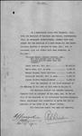 Intercolonial Ry accepce [Railway acceptance] tender Ernest Dionne for Rest House, Riv. [Riviere] du Loup at $2850 - Min. R. and C. [Minister of Railways and Canals] 1912/12/10 1912/12/10