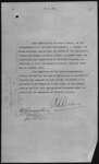 Commissaire General du Canada Paris transfd [transferred] to External Affairs - Premier 1913/01/15 1913/01/15