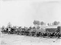 Wagons and huts - Field Ambulance. June, 1916. June, 1916