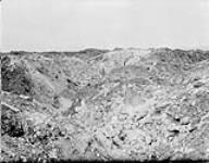German Trenches demolished by artillery. July, 1916. July, 1916