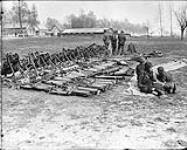 Machine Guns captured by Canadians at Vimy Ridge. May, 1917. May, 1917.