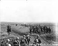 Canadians moving forward into attack on Cambrai. Advance East of Arras. October, 1918  Oct., 1918