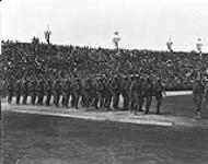 (General) Entry of the American Troops. Inter-Allied Games, Pershing Stadium Paris, July 1919. July, 1919.