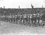 (General) Parade of Athletes - United States. Inter-Allied Games, Pershing Stadium, Paris, July 1919. 1919.