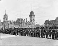 Guard of Honour for Lord Minto on Parliament Hill. [1878-1904].