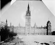 West Block of the Parliament Buildings. [before 1900].