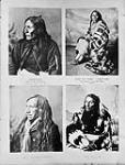Portraits de Crowfoot, de sa femme crie Old Woman, du chef Rabbit Carrier et du chef Bobtail avril 1891.