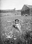 Girl in a field of daisies. n.d.