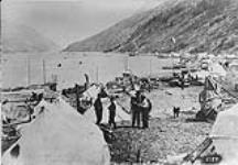Klondikers sailing down Lake Bennett, May 30th 1898