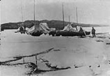 Scow in the Ice Jam on Lake Marsh, Y.T., June 7, 1899