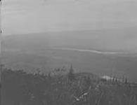 View of Skeena River from Roches de Boule Mtn. [Rocher Déboulé Range] Oct. 1928