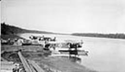 R.C.A.F. planes at Air Base, Fort Fitzgerald, Alberta. Aug. 1931