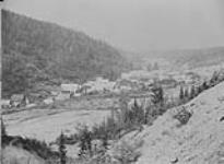 Distant view of Barkerville and Williams Creek looking North, B.C 1938