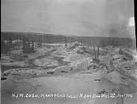Kakabeka Falls, N. Ont. Dam Works. 22 Jan. 1906