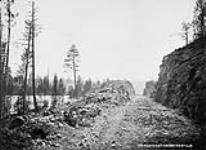 Construction - Crows Nest Pass Line, Nov. 1897 - Aug. 1898. Kootenay Crossing Station 12, B.C.