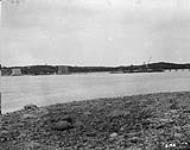 View of Saskatchewan bridge Saskatoon, Sask. 1910. 1910