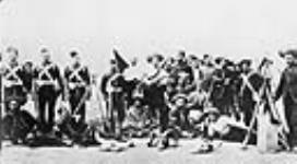 Troops at Medicine Hat, Alta 1885.