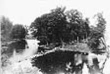 Stone dam, Wingham, Ontario. 1907