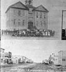 Reston Public School and Main Street, Reston. 1908