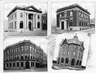 The Merchants Bank of Canada; Bank of Montreal; Bank of Hamilton; The Bank of British North America. ca. 1900-1925