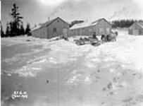 (Relief Projects - No. 16). Arrival of a transport at the camp with supplies. Dec. 1933