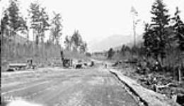 (Relief Projects - No. 76). Surfacing at mile 4.3. Apr. 1936