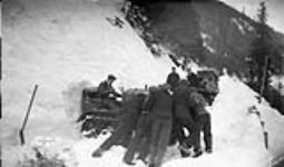 (Relief Projects - No. 101). Transportation difficulties at the first canyon. Feb. 1934