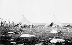 Eskimo camp on the barren land 18 Aug. 1894
