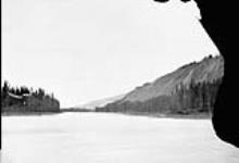 Looking up Pelly River from mouth of Ross River, Y.T Aug. 4, 1887